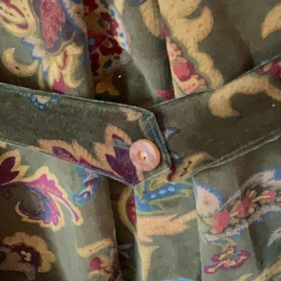 J. McLaughlin Olive Paisley Corduroy Jacket - Picture 7 of 12